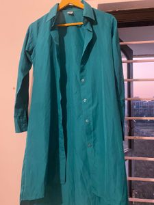 Teal Button-Down Long Sleeve Shirt