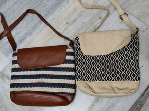Pack of 2 pattern Crossbody Sling Bag
