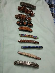 Set of 10 Hair Clips for Women