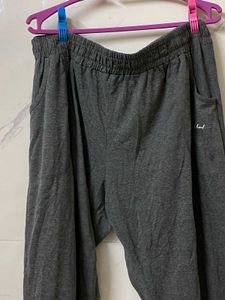 BlinkIn Grey 7XL Cotton Relaxed-Fit Track Pants