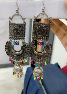 Afghani Oxidised Earings