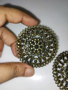 Intricate Filigree Round Earrings