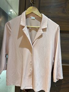 Women's Pink Button-Up Top