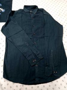 Stylish Dark Blue Men's Shirt