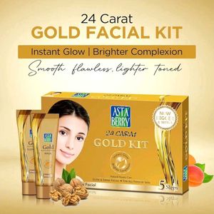 Gold Facial kit and Wine bleach combo