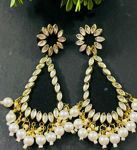 Fancy Party Wear Havey Long Size Earrings