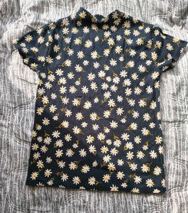 new korean black pintrety top