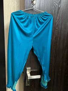 Beautiful Teal Nightgown with Lace Trim