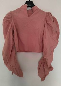 Beautiful Blouson Peach Top For Women