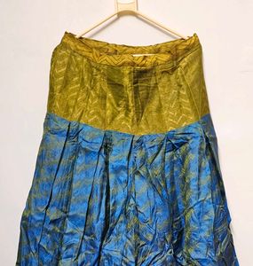 Beautiful Blue &amp; Gold Ethnic Skirt