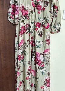 Floral Print Maxi Dress
