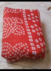 Red Bandhani Saree