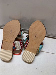 Boho Ethnic Sandals with Bell Charms