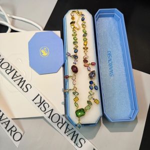 100% OG Swarovski Multicolored Gemstone Necklace