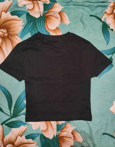 Shein Short Sleeves Graphic Chest Print Crew Tshir