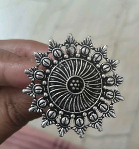 Pack of 3 Oxidized Silver Statement Ring