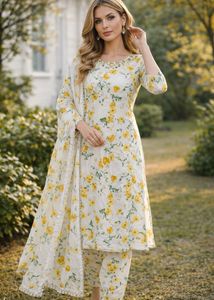 Floral Printed Kurta Set without dupatta