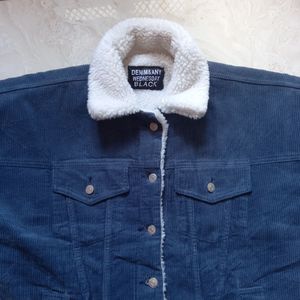 Corduroy Jacket with Sherpa Collar