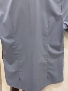 fitted blue shirt