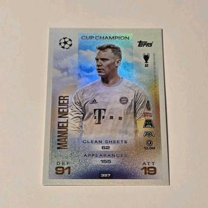 💛Rare Manuel Neuer Cup Champion 🏆Trading Card