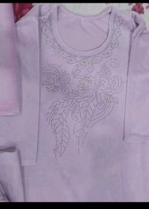 Elegant Lavender Kurta Set