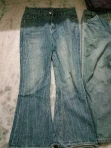 Flared Blue Jeans 2 pair