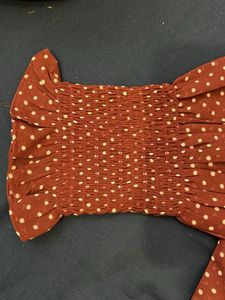Chic Polka Dot Sheer Blouse
