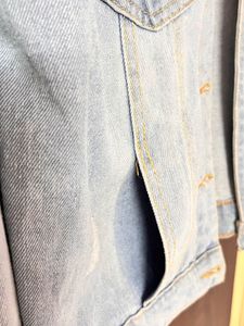 Distressed Light Wash Denim Jacket