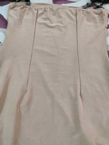 Beige Strapless Mini Dress