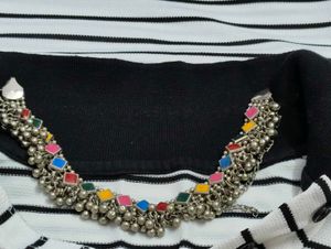 Boho Multicolor Anklet with Bells