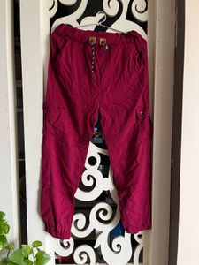 Maroon Casual Pants