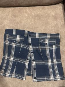 Plaid Button-Up Shirt