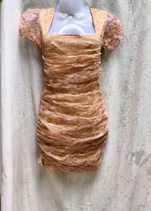 I. Ruched Bodycon Mini Dress