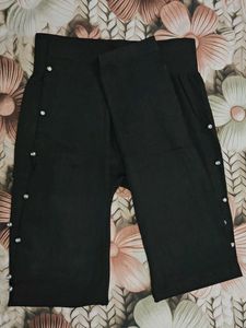 Stylish Black Pants/ lagi with Rhinestone