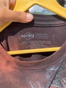 y2k vintage drop shoulder hard rock cafe tshirt
