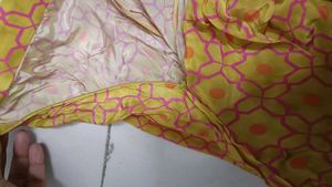 Retro Yellow Patterned Lounge Pants