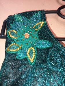 Elegant Emerald Green Lace Dress