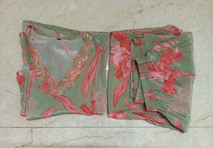 SATIN KURTA SET
