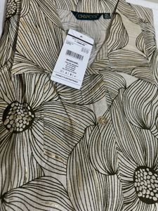 Olive Floral Print Kurta with Trousers
