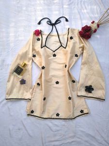 Floral Dori neck Corset kurti set 🫶🏻