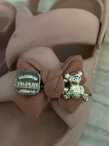 Cute Pink Sandals with Bow Detail