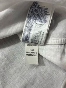 Tommy Hilfiger Men's White Linen Shirt