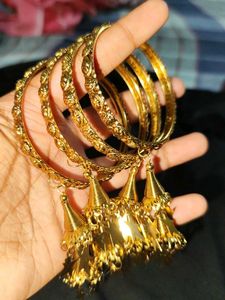 Gold-Plated Traditional Bangles