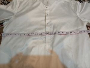 Men's White Kurta Pajama Set