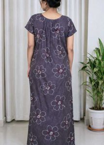 Floral Print Maxi Nightgown