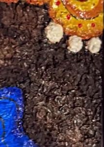 Vibrant Blue Krishna ( Tissue) Art 🖼️