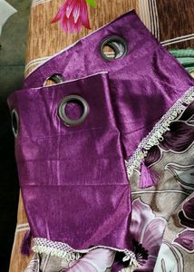 Purple Floral Curtains