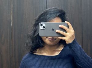 Navy Blue Ribbed Long Sleeve Top ( fixed)