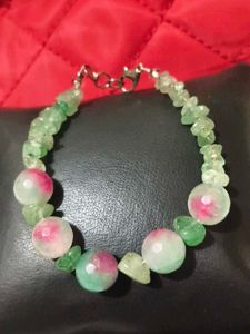 Unique jade and Gem stone Bracelet