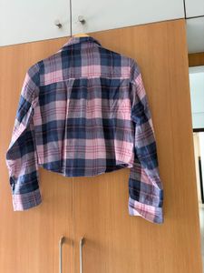 Plaid Cropped Shirt